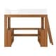 preview thumbnail 12 of 27, Max and Lily Mid-Century Modern Twin Loft Bed with Wraparound Desk and Shelves