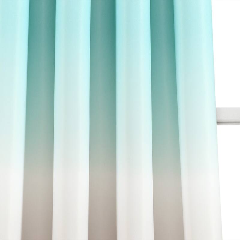 Lush Decor Ombre Fiesta Room Darkening Window Curtain Panel Pair