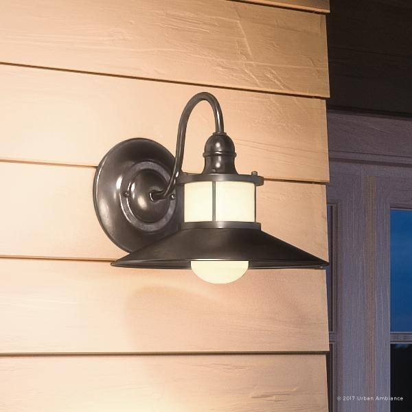Shop Luxury Nautical Outdoor Wall Light 11 25 H X 14 W With Art