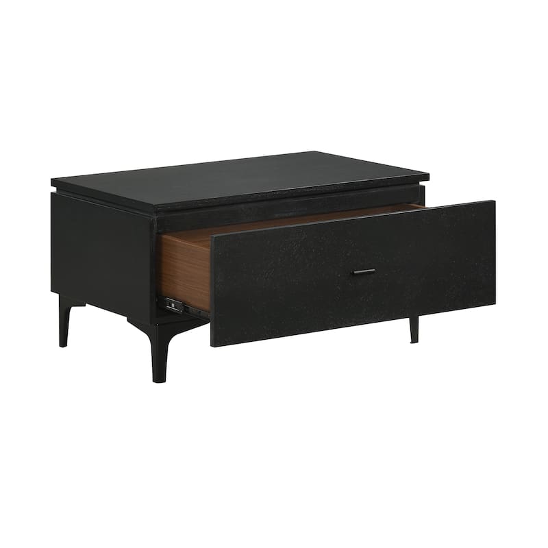Legend 3 or 4 Piece Gray Fabric King or Queen Platform Bed and Nightstands Bedroom Set