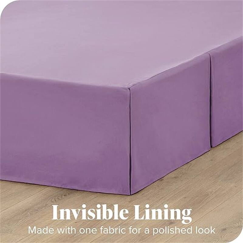 Pleated bed skirt