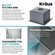 preview thumbnail 115 of 137, KRAUS Kore Workstation Drop-In Stainless Steel Kitchen Sink