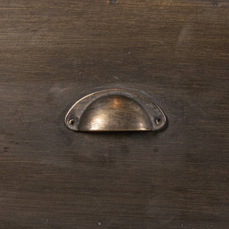 Antique Black Metal Cabinet