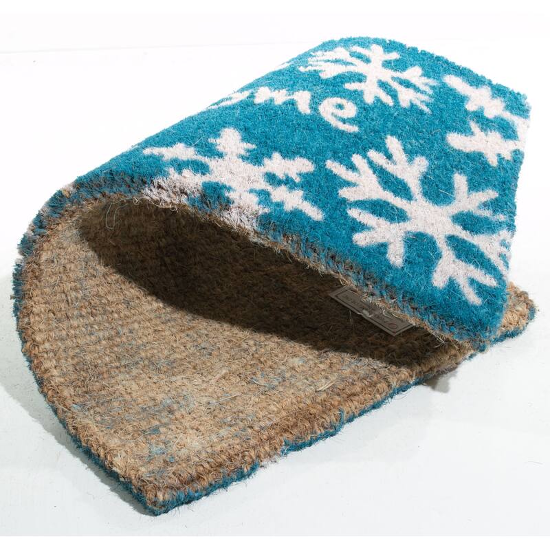 Welcome Snow Flakes Door Mat - Door Mat