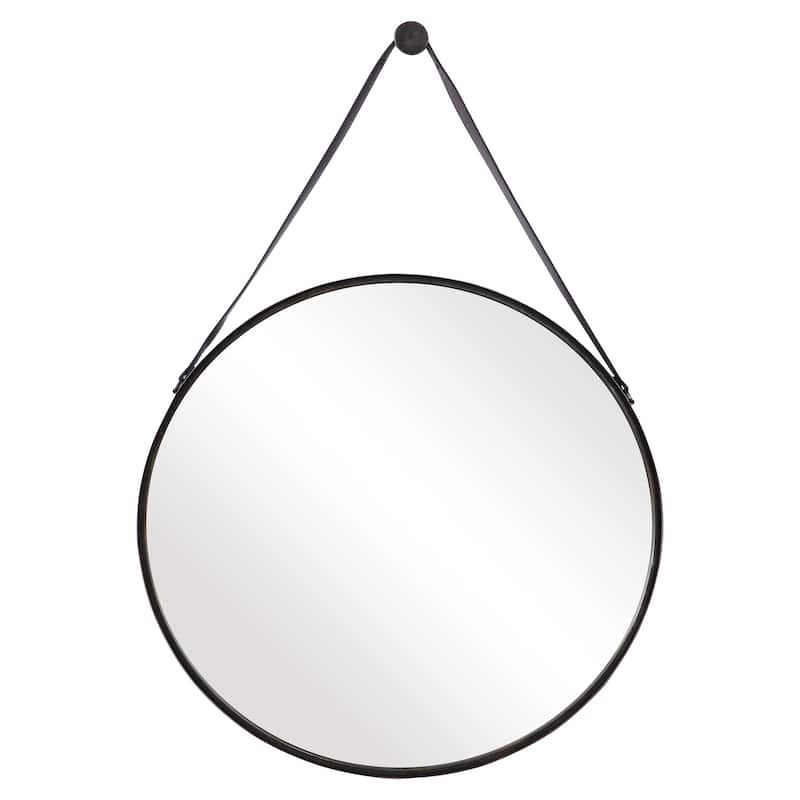 Antique Bronze Round Mirror