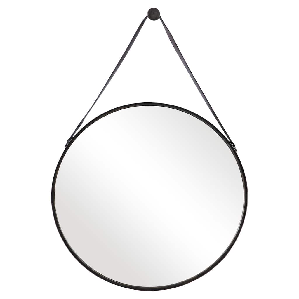 Antique Bronze Round Mirror