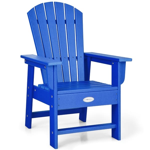 slide 2 of 43, Costway Patio Kids' Adirondack Chair Seat Weather Resistant for Ages - See Details Blue