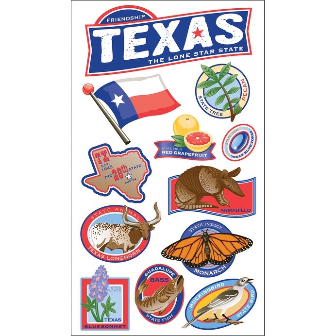 Shop Sticko Stickers Texas Texas Overstock 17234188