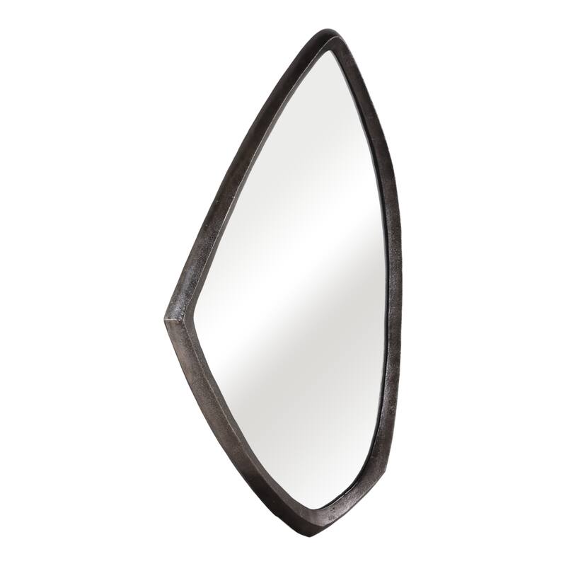 Metal Aluminum Wall Mirror Sculptural Modern Edge - 35" Bronze - 21.25" x 1" x 34.5"