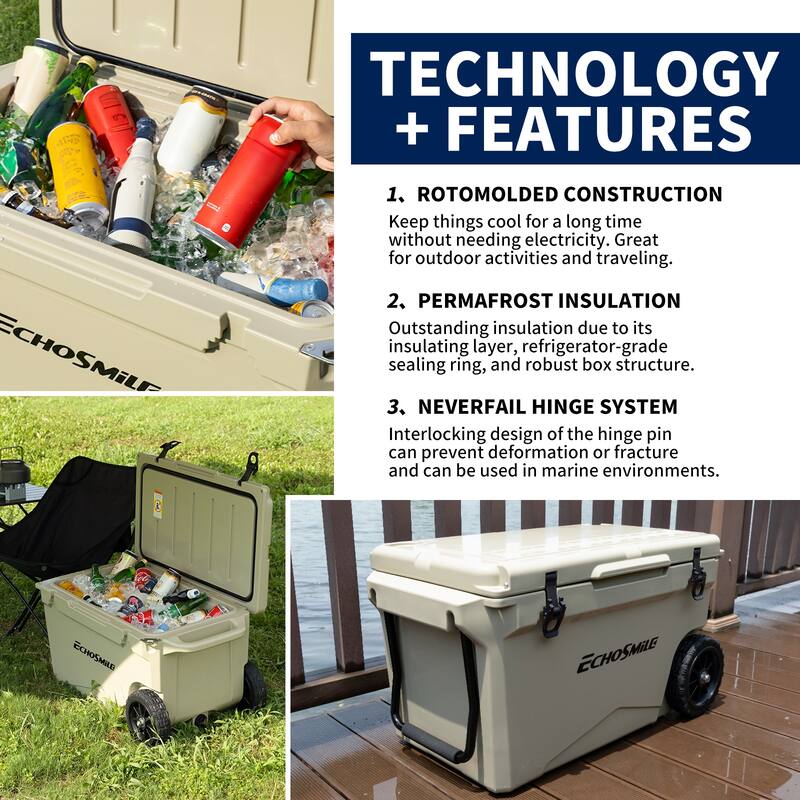 EchoSmile 75 qt. Rotomolded Cooler