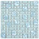 preview thumbnail 2 of 3, SomerTile University Blue 11.75" x 11.75" Porcelain Mosaic Tile