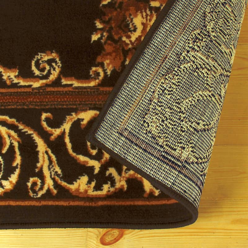Formal Floral Scroll Border Indoor 3-Piece Area Rug Set by Superior - (2' x 3', 2 'x 5', 5' x 7')
