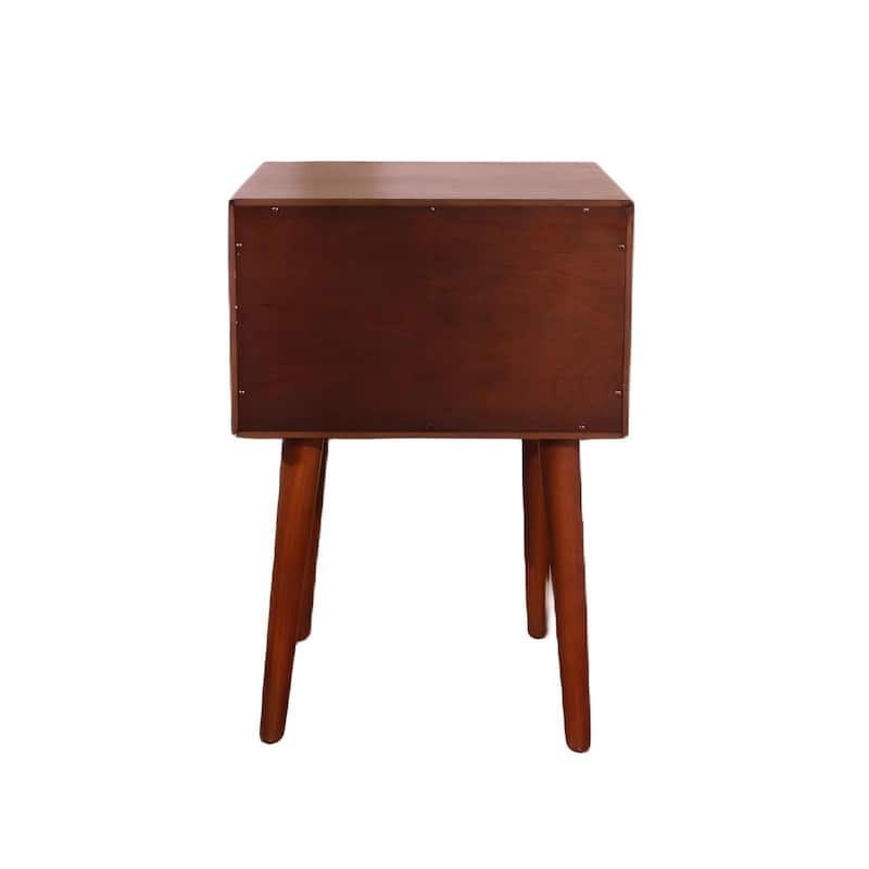 Nightstand with 2-Drawers, Small Side End Table with Storage