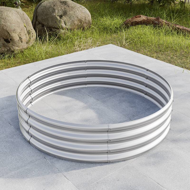 Round Raised Garedn Bed, Metal Raised Beds for Vegetables