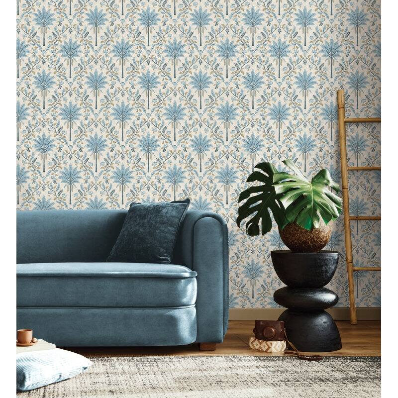 Ariara Palm Trellis Non-Pasted Wallpaper - Covers 56 Square Feet