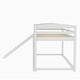 preview thumbnail 40 of 40, Modern Bed Frame Twin over Twin with Ladder Fundamental Low Floor Bunk Bed for Kids Solid Pinewood Bunkbeds, Non-toxic Finishes