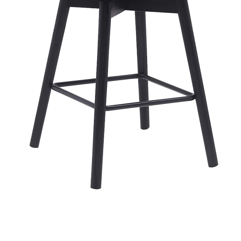 Sicily Faux Leather or Fabric Upholstered Swivel Counter or Bar Stool