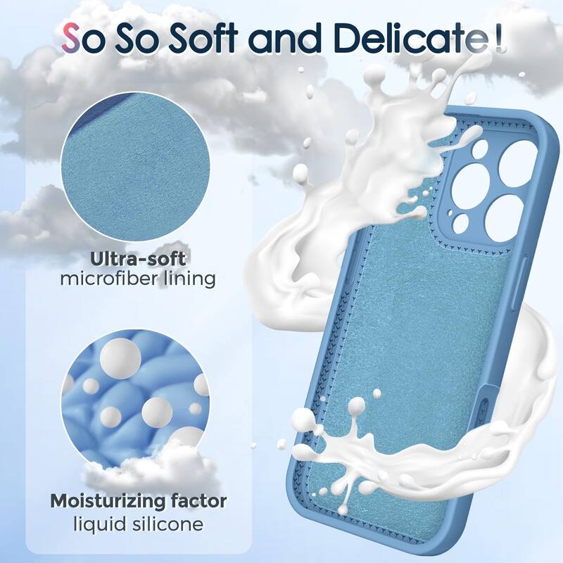 6.3" iPhone 16 Pro Case, Liquid Silicone, Moisturizing Factor, Extreme Soft Slim Phone Case with Stand, Compatible with MagSafe