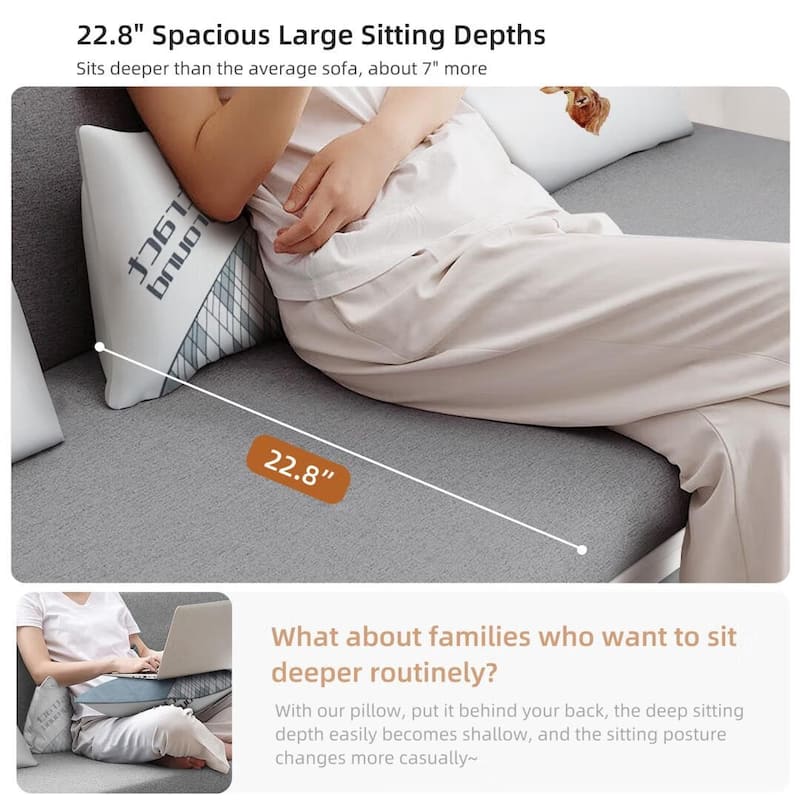 Modern Memory Foam Sleeper Sofa with Storage