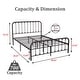 preview thumbnail 10 of 53, Alazyhome Sturdy Metal Platform Bed Frame