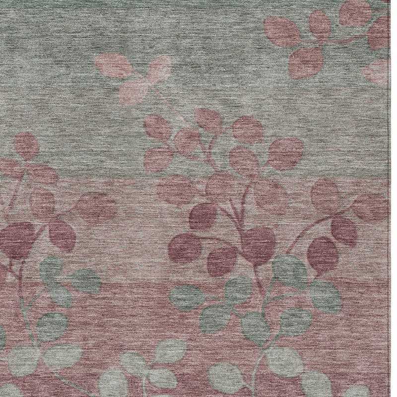 HomeRoots Floral Transitional Rectangle Outdoor Rug