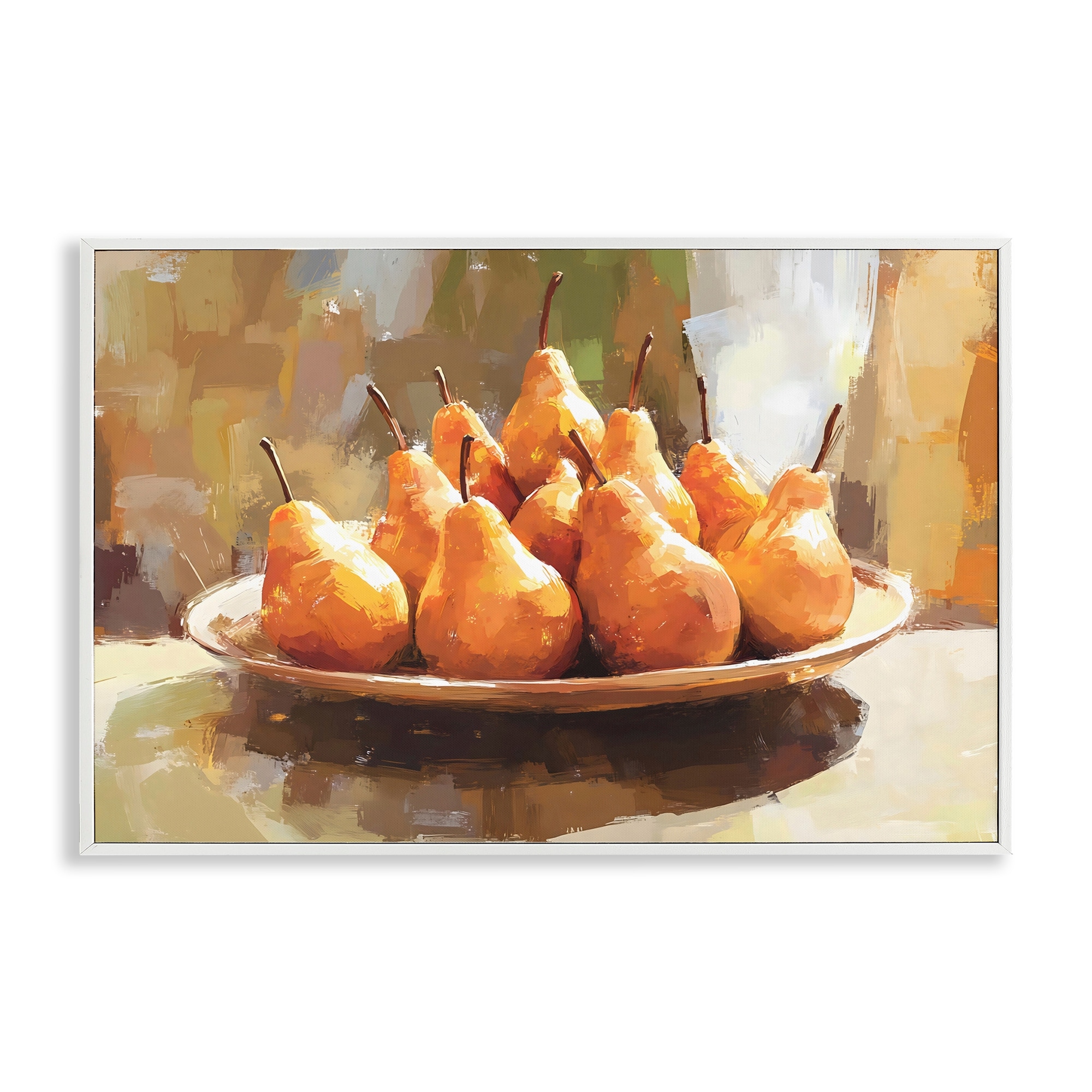 Stupell Pear Arrangement Table Framed Giclee Art Design By Creative Studio