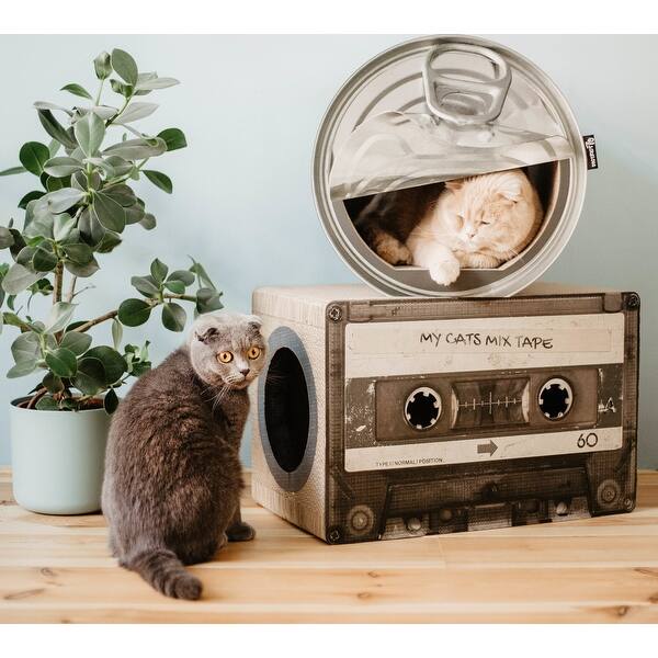 Shop District 70 Mix Tape Cardboard Cat Scratcher Overstock