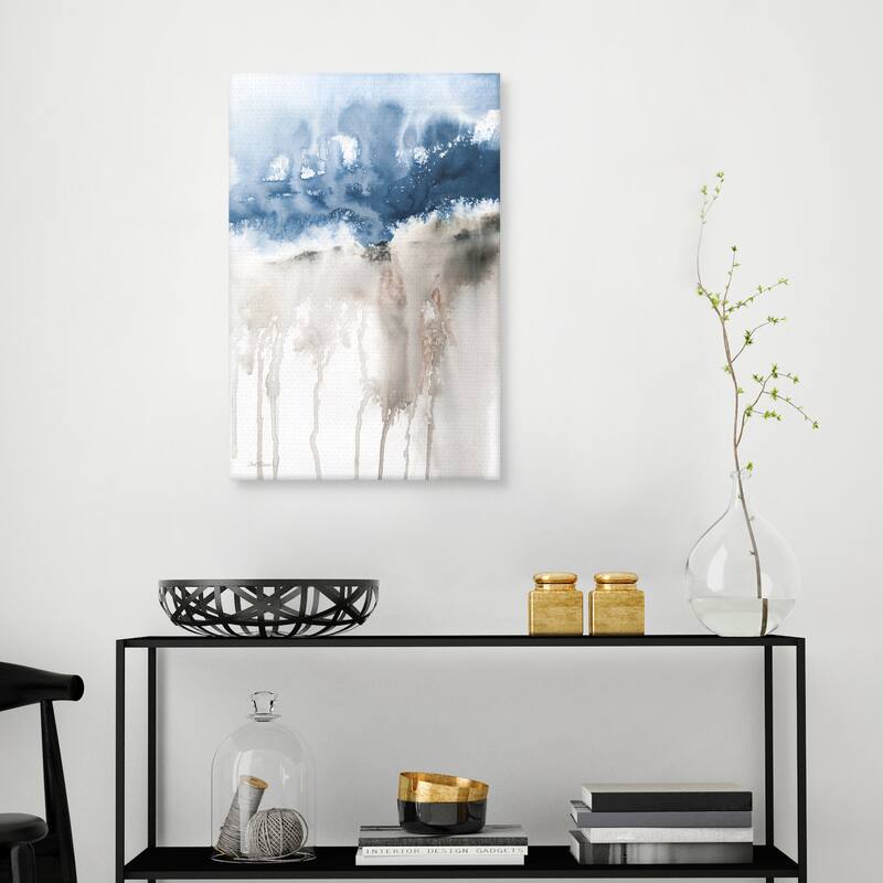 Windy Cliff 1 Blue by Carol Robinson Canvas Art Print