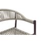 preview thumbnail 12 of 32, Furniture of America Holcomb Modern Wicker Rope Curved Patio Dining Arm Chair
