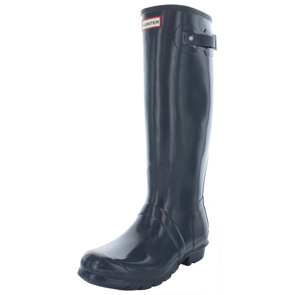 hunter tall gloss rain boots