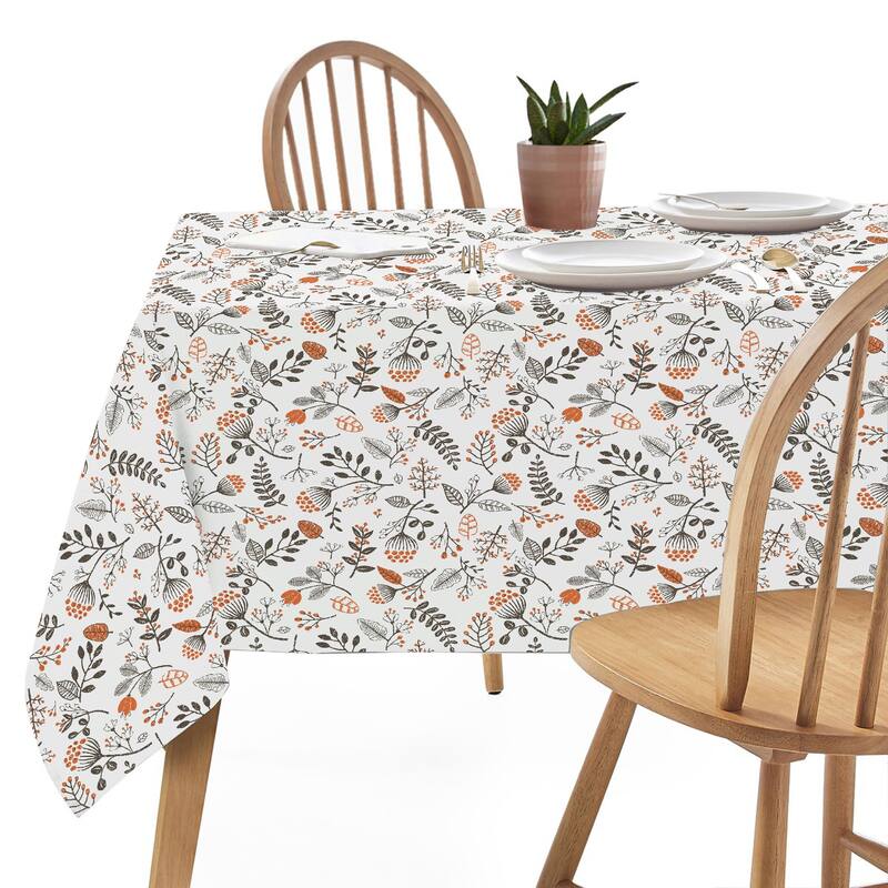 Cotton Table Cloth (52" X 72") (Persimmon)