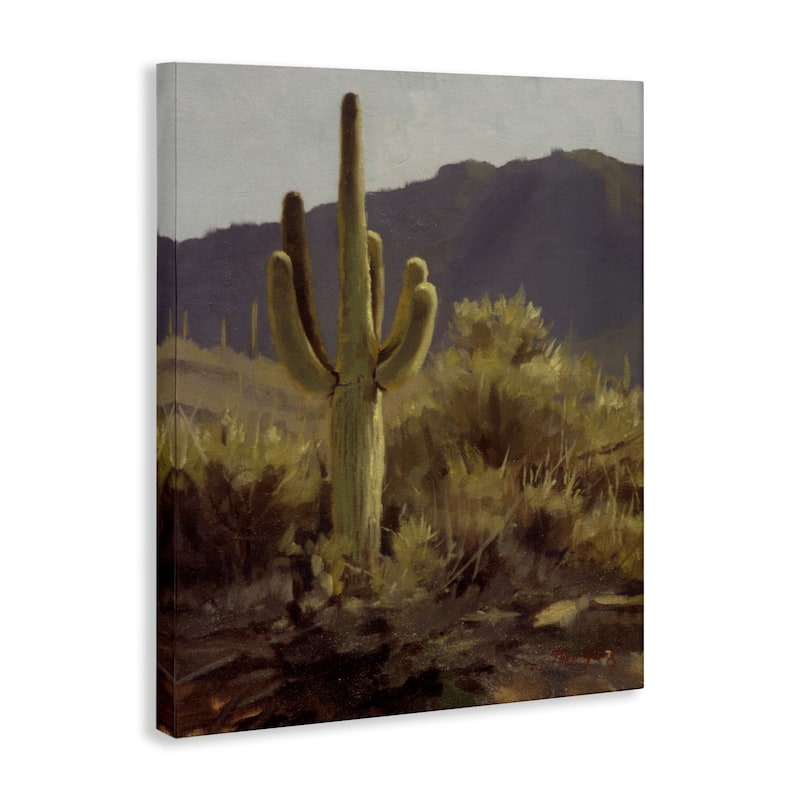 Stupell Bold Cactus Mountain Overlook Canvas Wall Art Design By Paco Young