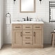 preview thumbnail 51 of 122, OVE Bailey Bathroom Vanity with Power Bar 42" - Sahara Birch with Matte Black Hardware