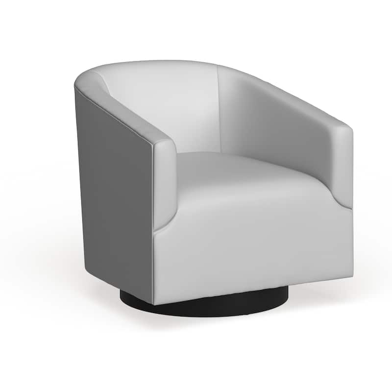 Gilbert Wood Base Swivel Chair by Greyson Living - Dove Grey