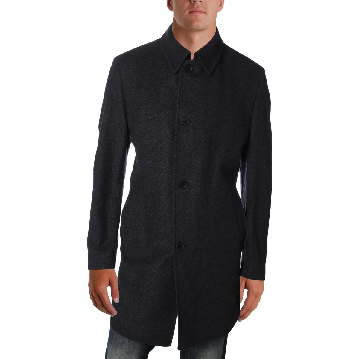 Shop Boss Hugo Boss Mens Car Coat Winter Wool Overstock 20485354