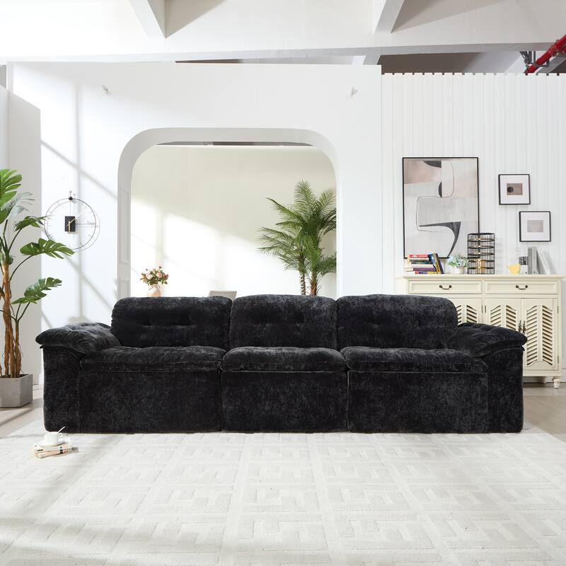 Modular Convertible Cushioned Sleeper Sofa Set
