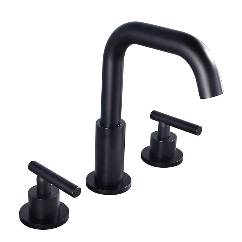 Clihome Widespread Bathroom Faucet Two Handle - Black