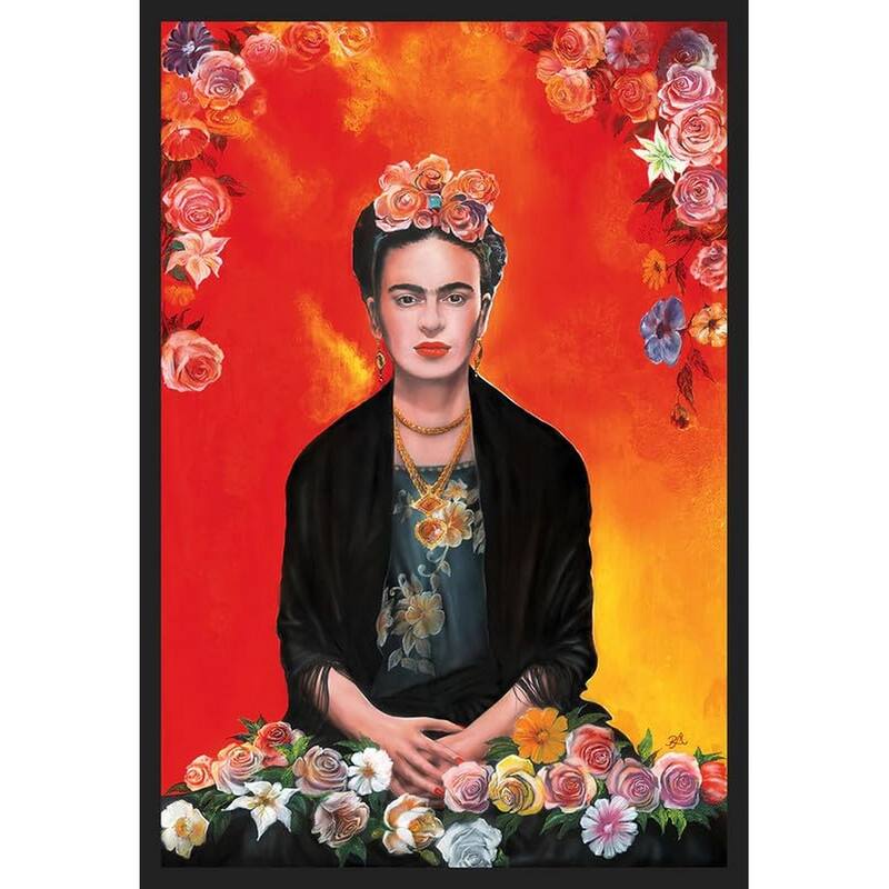 Frida Kahlo by Magrini Framed Poster - 24 x 36 Inch