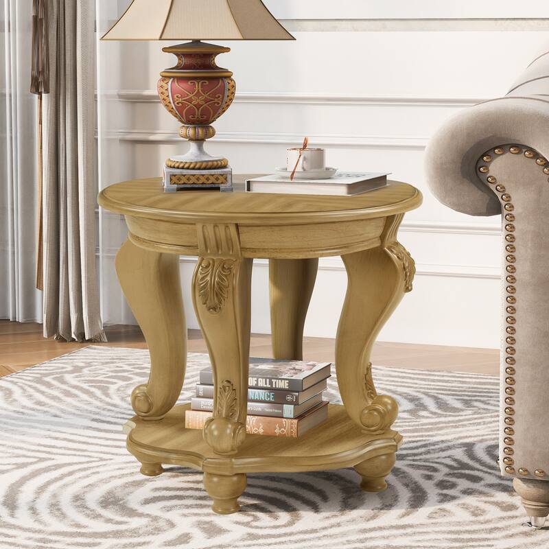 3-Piece Coffee Table Set with 2 End Side Tables
