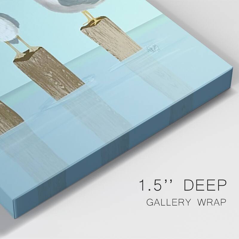 Silly Seagulls Premium Gallery Wrapped Canvas - Ready to Hang