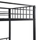preview thumbnail 7 of 7, Durable Metal Triple Twin Bunk Bed, Full-Length Guard Rails, Built-in Ladder