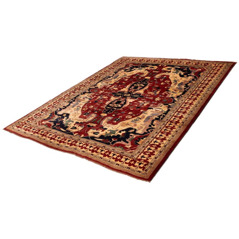 ECARPETGALLERY Hand-knotted Finest Kargahi Red Wool Rug - 10'2 x 13'1