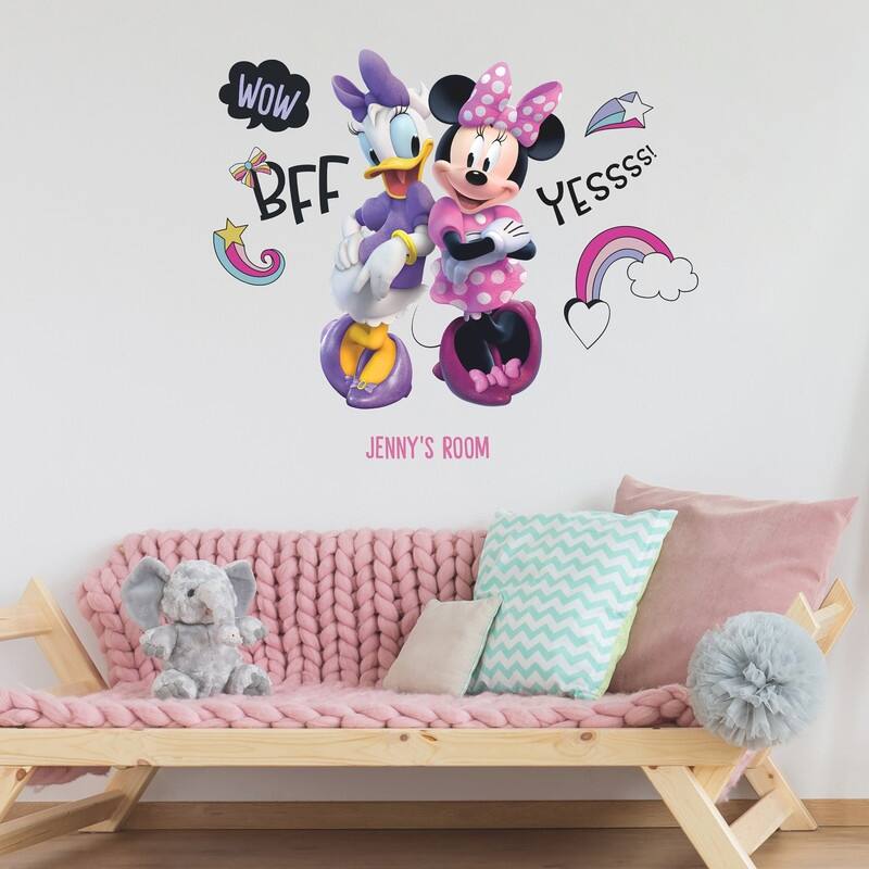 Minnie Mouse Peel And Stick Giant Wall Decals With Alphabet by RoomMates