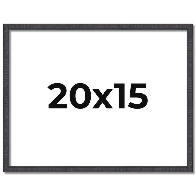 20x15 Frame Brown Picture Frame - Complete Modern Photo Frame Includes