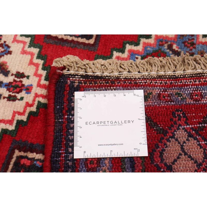 ECARPETGALLERY Hand-knotted Kayseri Vintage Red Wool Rug - 2'9 x 9'10