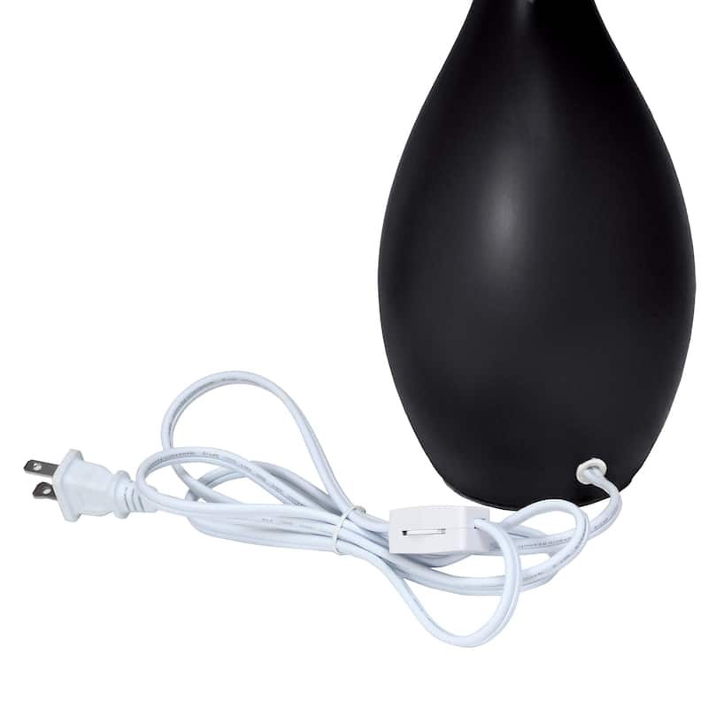 18.11" Standard Dewdrop TableLamp with Matching Fabric Shade
