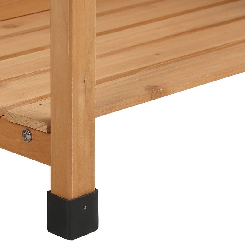 Yaheetech Garden Potting Bench Planting Bench with Sink Drawer Rack