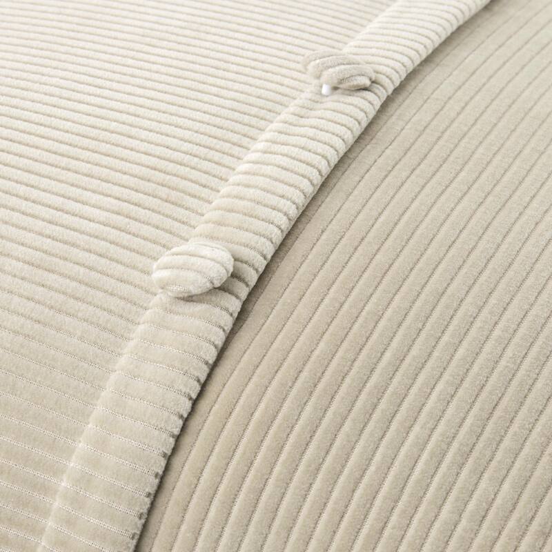 Livabliss Corduroy Quarters Modern Accent Pillow.
