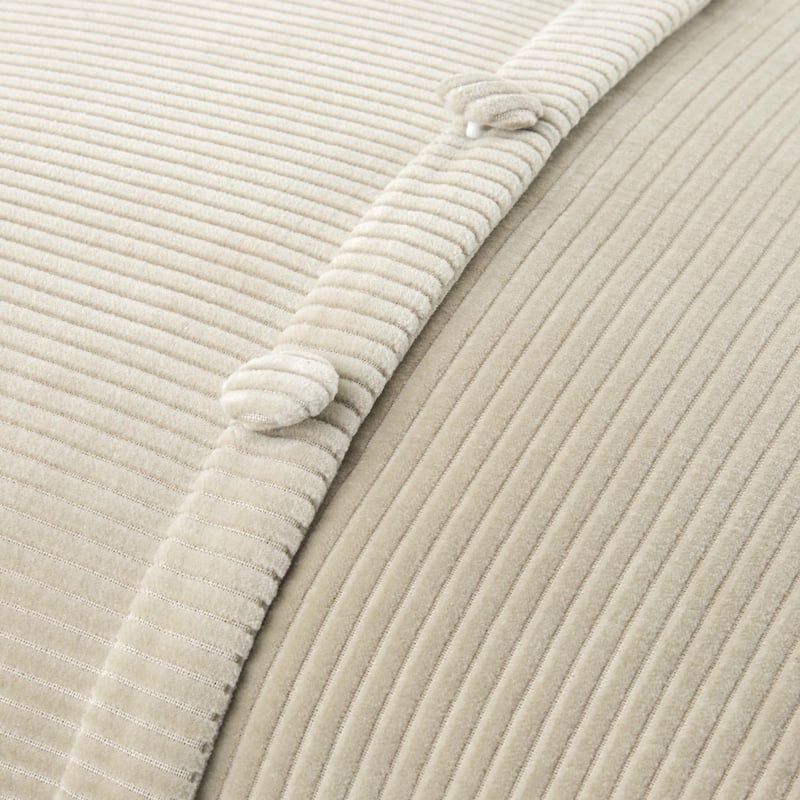 Livabliss Corduroy Quarters Modern Accent Pillow