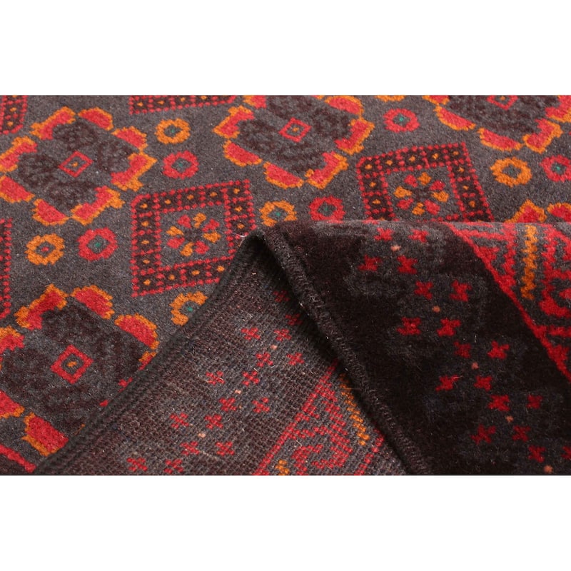 ECARPETGALLERY Hand-knotted Teimani Charcoal Wool Rug - 2'7 x 4'6